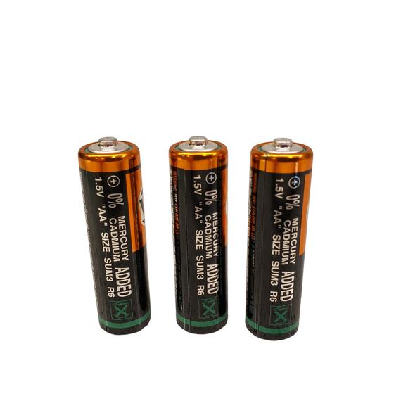 VINTAGE Vinnic AA Battery SUM3 1.5 Volt Extra Heavy Duty Orange Black Collector - Picture 5 of 8